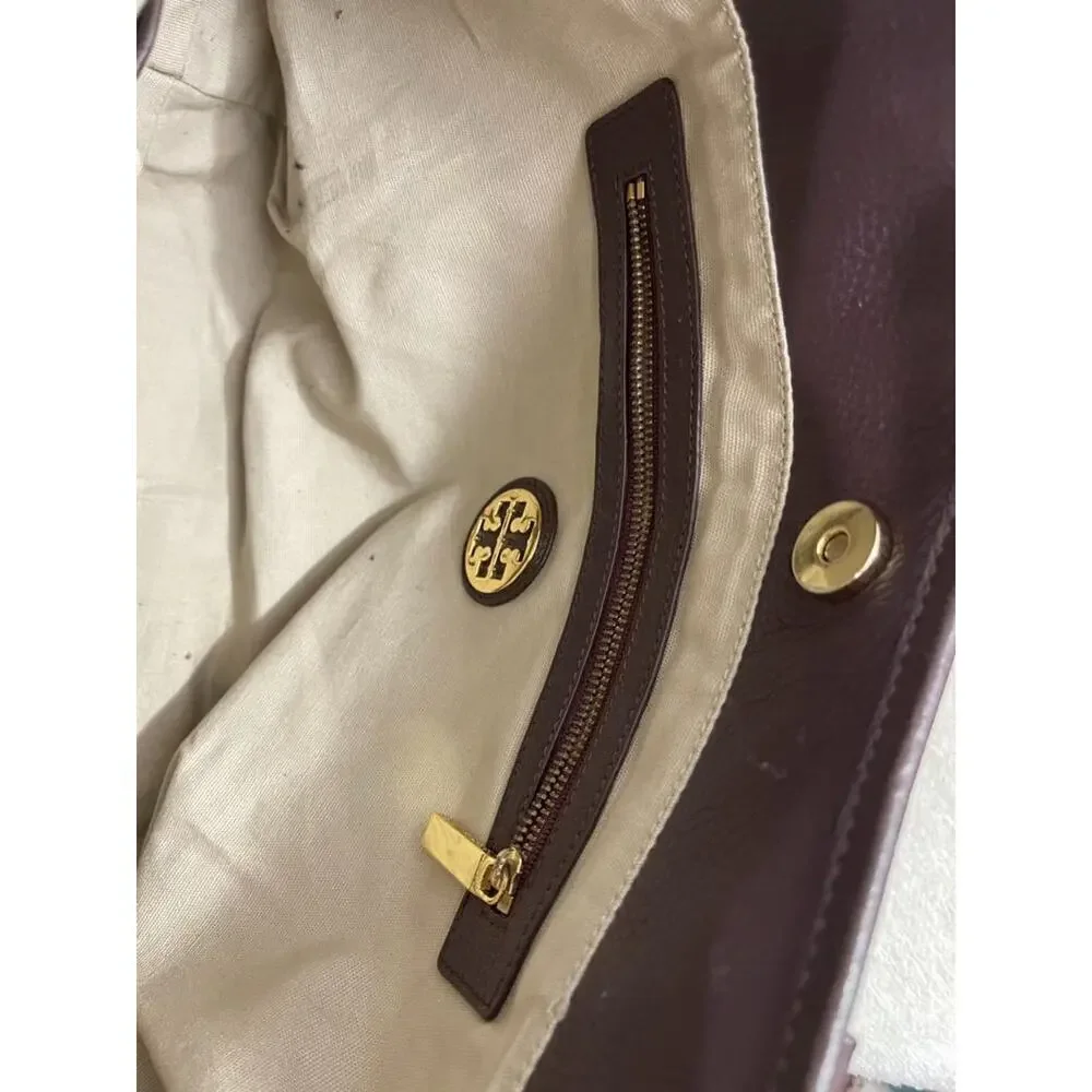 Tory Burch AMANDA WOOL LEATHER Bag purse ([u300